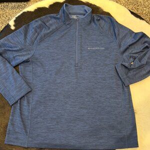 Vineyard Vines Performance blue/black heathered men’s quarter zip XL